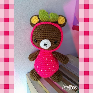 PATRON GRATIS OSA FRESA AMIGURUMI 34429