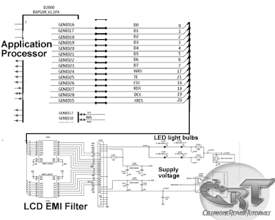lcd display circuit schematic  diagram