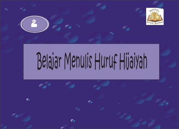 EBook BAM : Belajar Menulis Huruf Hijaiyah 2  Wadiyo'sBlog