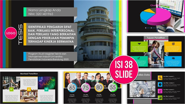 Contoh Template PPT Sidang Skripsi, Tesis atau Disertasi