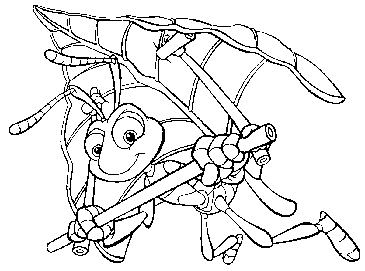 A Bug s Life Coloring Page For Kids