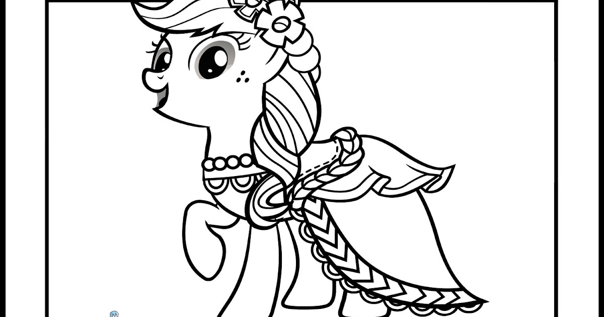 my little pony coloring pages applejack