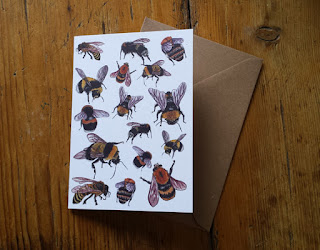 Bee card by Alice Draws The Line