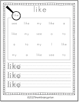 This packet includes 110 sight word search pages combined with a practice writing section. The first 100 Fry words are included in this packet. If you use Houghton Mifflen's Medallions program, the 46 sight words from the program are included