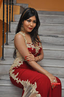 Rachana Smith in a Red Deep Neck Leg Split Gown ~  Exclusive Galleries 059.jpg