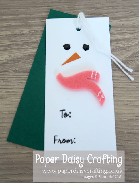 Let It Snow Snowman tags - Stampin Up