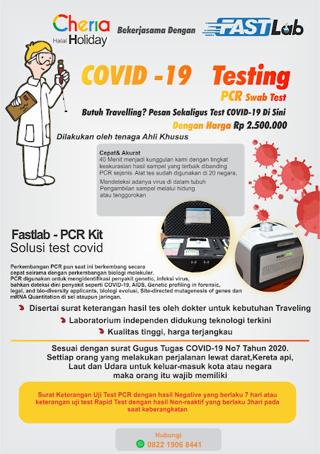 Bila ingin test Covid-19 atau Test Corona Metode SWAB/PCR Bisa Hubungi Kami  WA +62 878-9964-1375