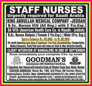 King Abdulla Medical Company Jeddah KSA Job Vacancies - Free food & Accommodation