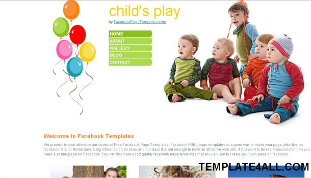 Family Kids CSS Website Template