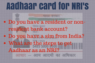 is aadhar card necessary for nris