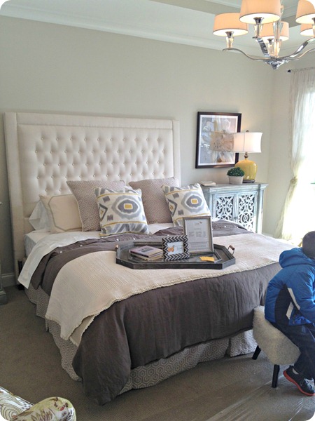 large tufted headboard