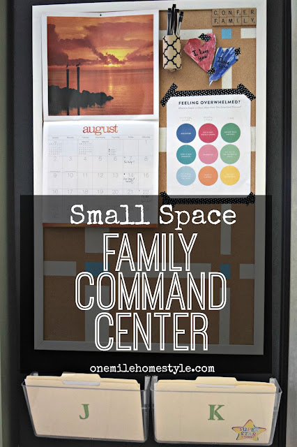 Small Space Family Command Center  | One Mile Home Style