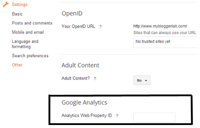 instal Google Analytics