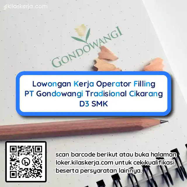 loker pt gondowangi tradisional kosmetika