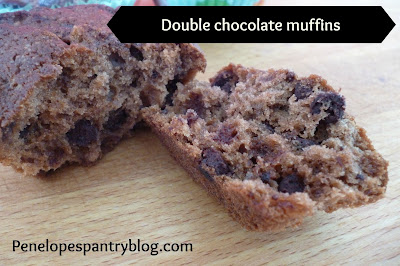 Penelope's Pantry: Double chocolate muffins