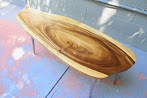Monkey Wood Coffee Table / Vancouver Acacia Wood Coffee Table for Sale / A handcrafted dining table or coffee table in teak or monkey wood can make your dining or living room even more special.