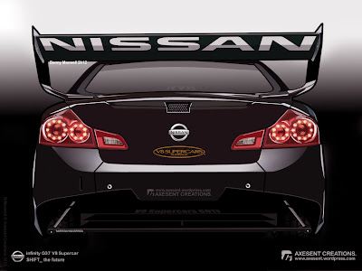 Nissan V8 supercar rear