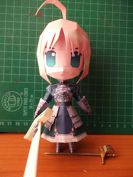 Fate Stay Night Chibi Saber Papercraft