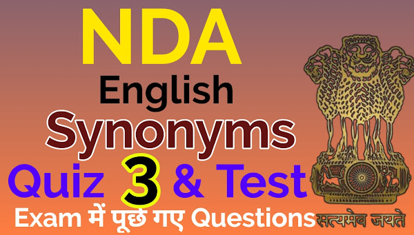 Synonyms Practice Set Question 70-100, Synonyms Test