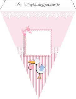 Baby Girl in Pink, Party Free Printable Banner.