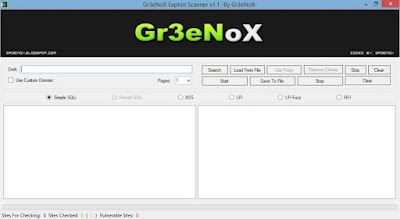 Download Tools Gr3eNoX Exploit Scanner V1.3