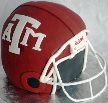 Texas AM Football Helmet Grooms Cake