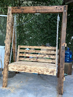 Hamacas y columpios hechos con pallets de madera reciclados