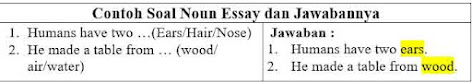 25 Contoh Soal Noun Essay dan Jawabannya