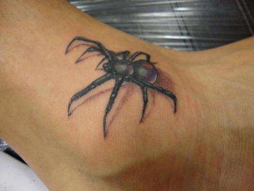 3d tattoo spider