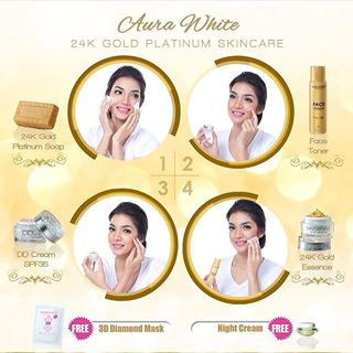 AuraWhite 24K Gold Skincare Murah