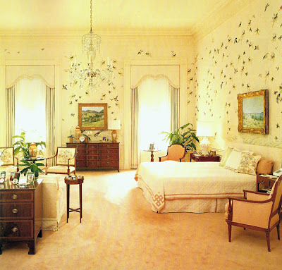 vintage wallpaper room. dresses vintage wallpaper