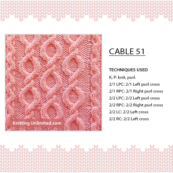 Cable 51, 46 stitches