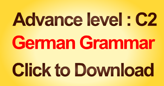 German Grammar C2 : Advance Level : Deutsche Grammatik ...