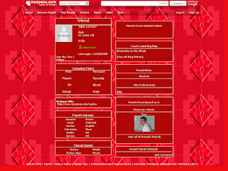 Red Tiny Myspace Layouts