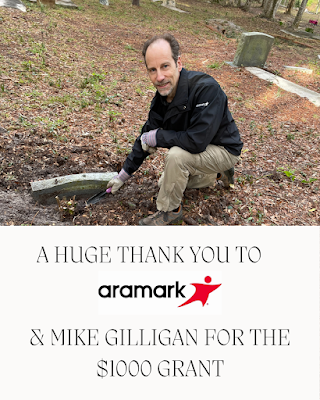 Mike Gilligan from Aramark volunteering at the MLK Day cleann up st the Pinehurst and San Sebastian Cemeteries
