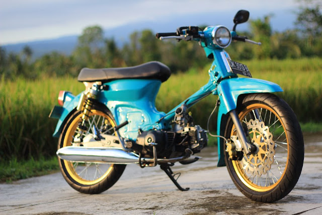 Gambar Modifikasi Honda C70 Retro Paling Modis 