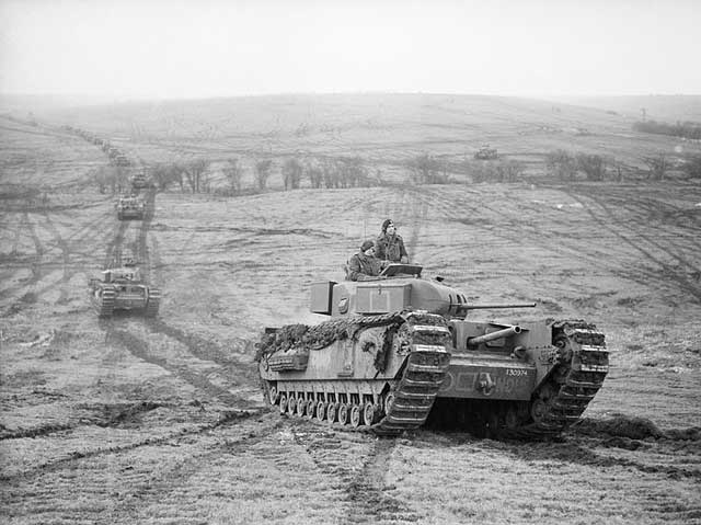 Churchill tanks on Salisbury Plain, January 1942 worldwartwo.filminspector.com