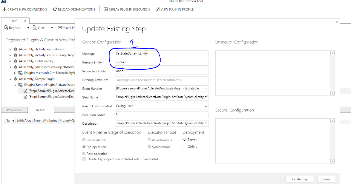 Plugin Execution on DEACTIVATE/ACTIVATE the entity record in CRM