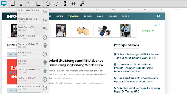 Cara Mengetahui Responsive Blog Atau Website SEO, GRATIS!