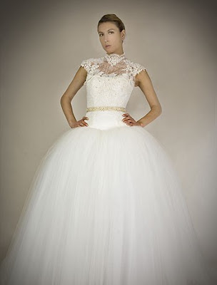 I love this combination of bling and tulle by Pnina Tornai