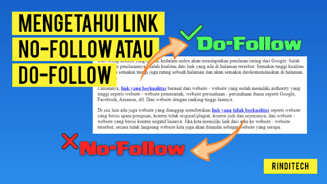 Cara Mudah Mengetahui Link Do Follow atau No Follow Di Website