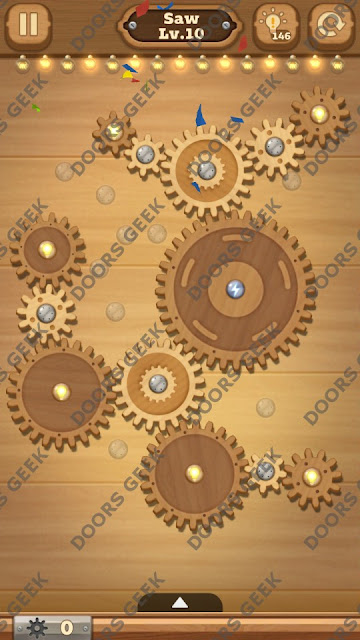 Fix it: Gear Puzzle [Saw] Level 10 Solution, Cheats, Walkthrough for Android, iPhone, iPad and iPod