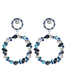 blue hoop earrings