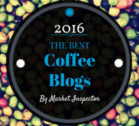 Awarded 2016 Best Coffee Blog Award by Market Inspector
