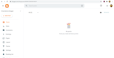 blogger dashboard