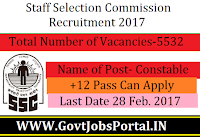 5500+ Male and Female Constables Recrutiment under Police Department 2017