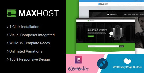 MaxHost v8.3.0 – Web Hosting, WHMCS and Corporate Business WordPress
Theme with WooCommerce