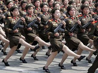 north korean troops
