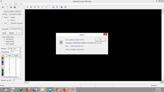 LED Lighting Control Software interface