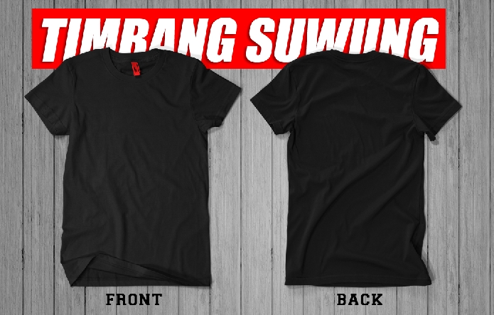 Template kaos  depan  belakang  Timbang Suwung